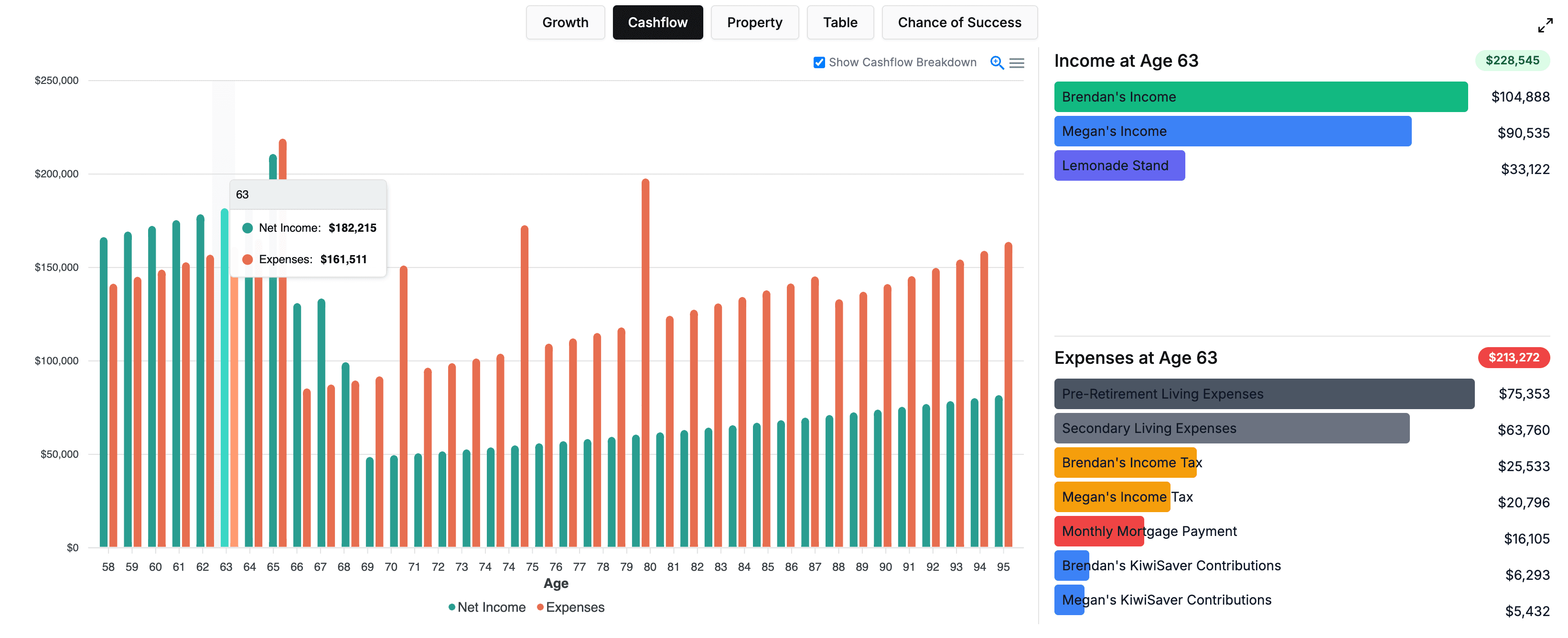 Cashflow Analysis Chart